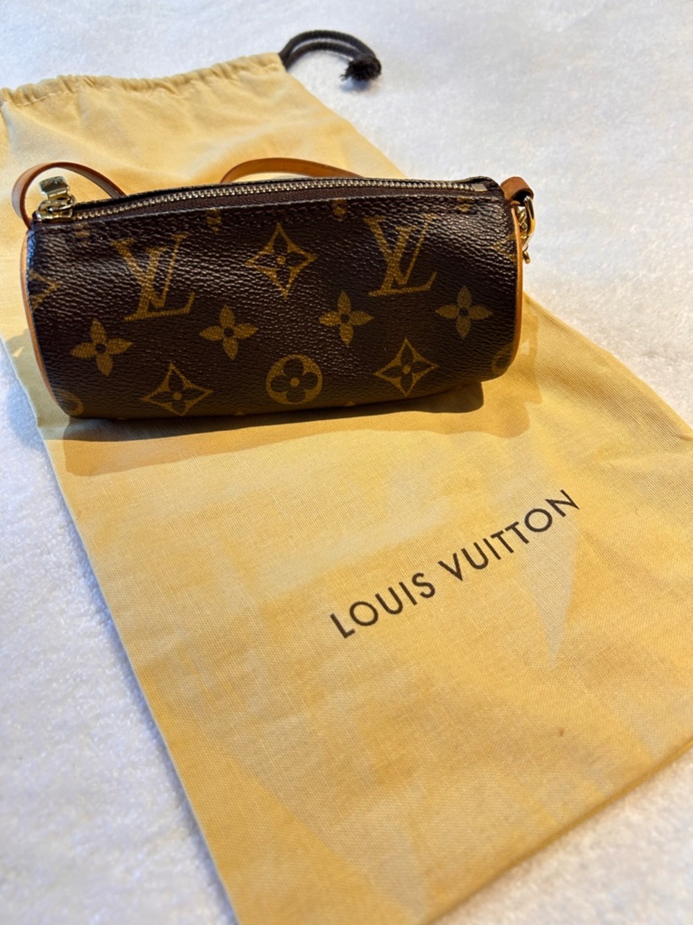 Louis Vuitton Monogram Mini Brown Canvas Pouchette